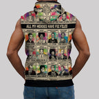 All My Heroes Have FBI Files Sleeveless Hoodie Sleeveless Hoodie Zootop Bear 