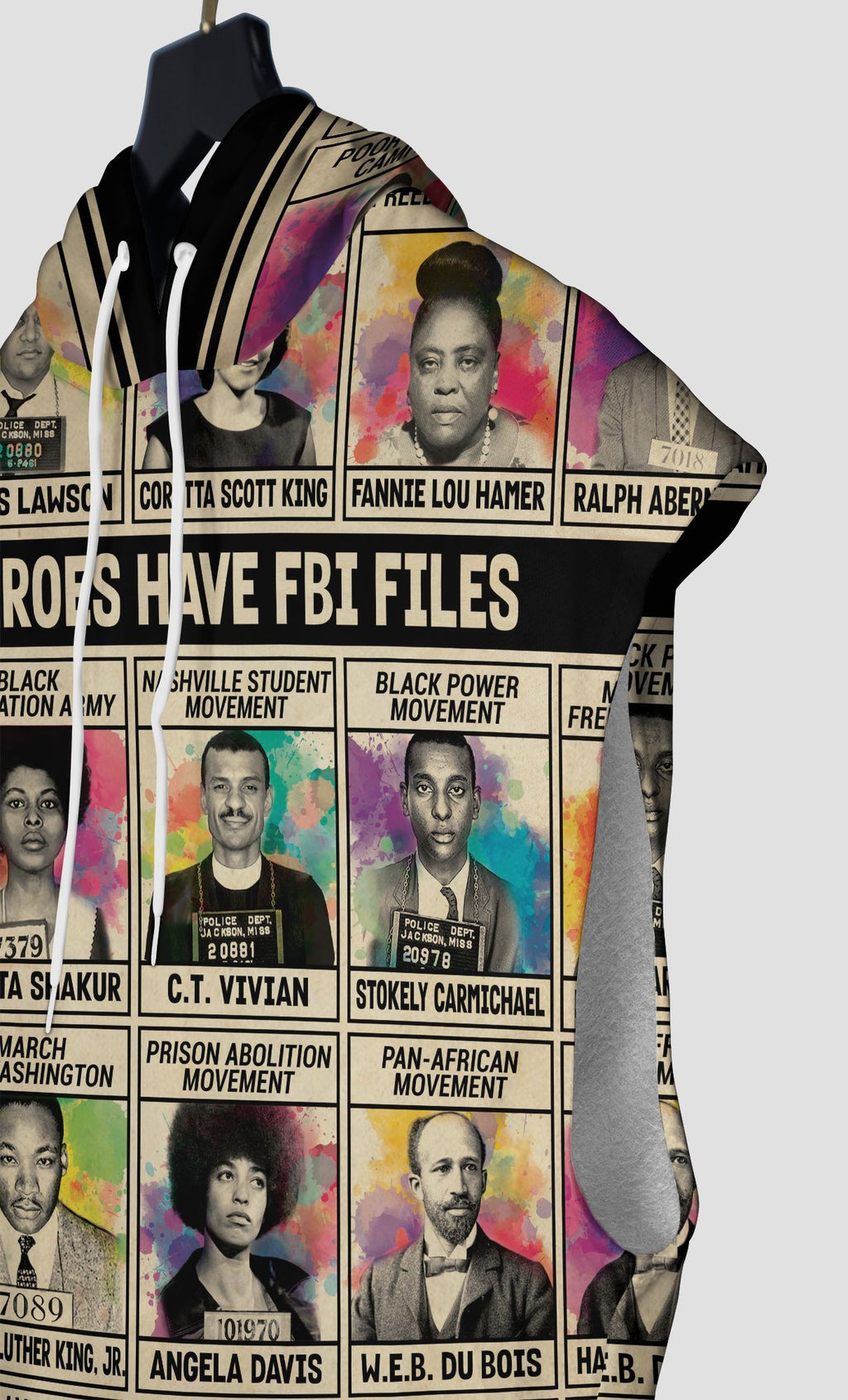 All My Heroes Have FBI Files Sleeveless Hoodie Sleeveless Hoodie Zootop Bear 