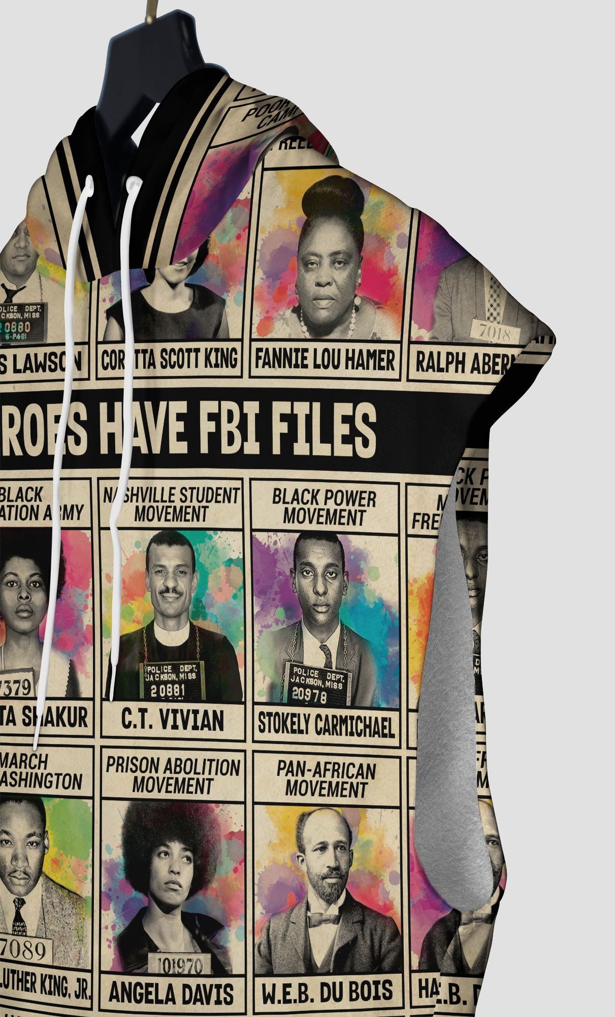 All My Heroes Have FBI Files Sleeveless Hoodie Sleeveless Hoodie Zootop Bear 