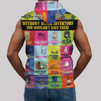 Black Inventions Sleeveless Hoodie Sleeveless Hoodie Zootop Bear 