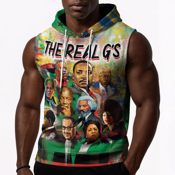 The Real G's Sleeveless Hoodie Sleeveless Hoodie Zootop Bear 
