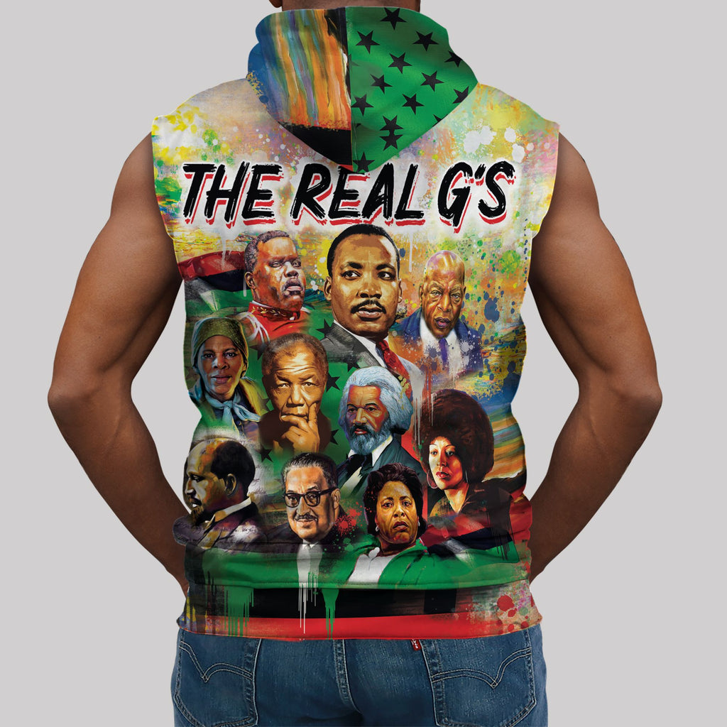 The Real G's Sleeveless Hoodie Sleeveless Hoodie Zootop Bear 