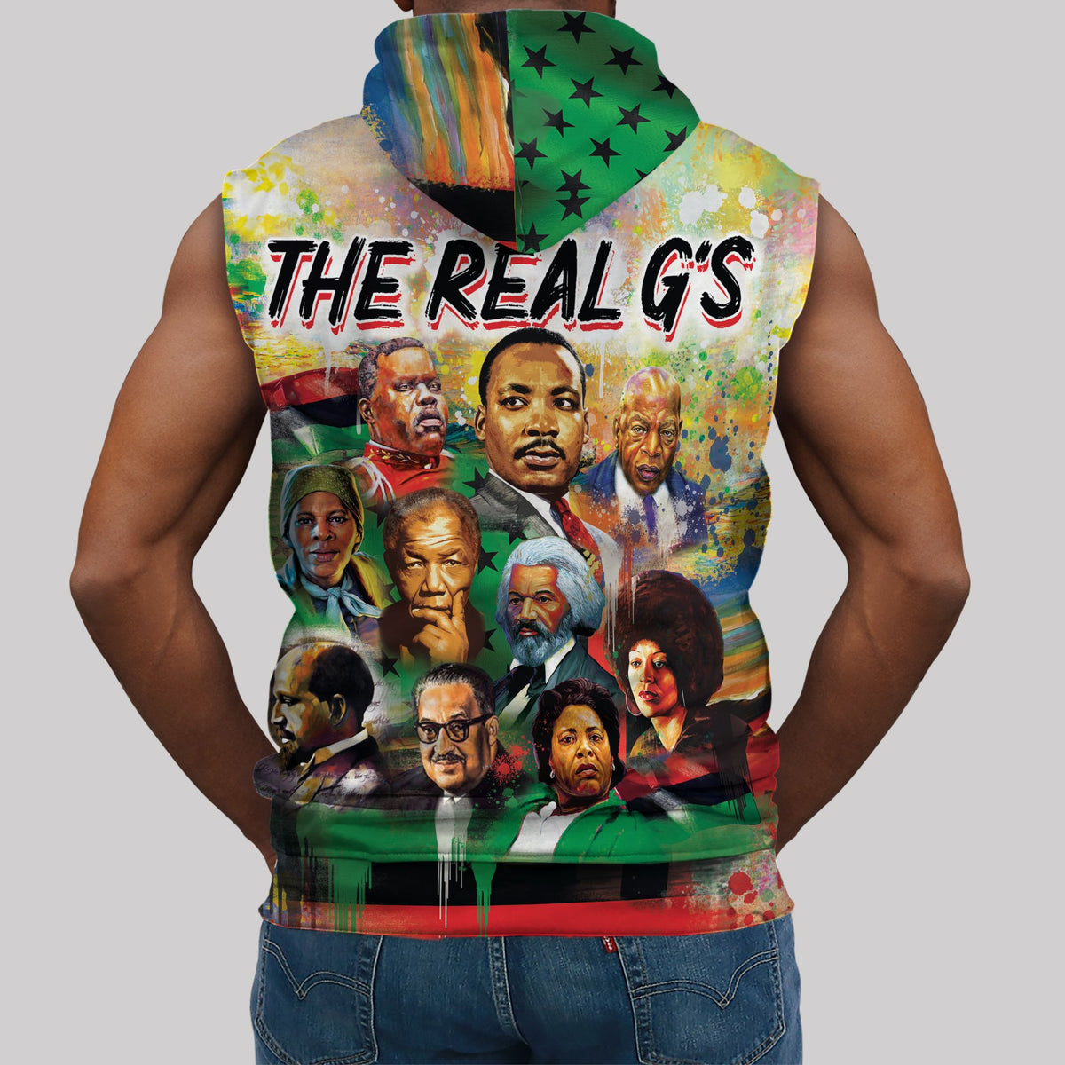 The Real G's Sleeveless Hoodie Sleeveless Hoodie Zootop Bear 
