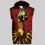 Roots Of The Fist Sleeveless Hoodie Sleeveless Hoodie Zootop Bear 