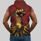 Roots Of The Fist Sleeveless Hoodie Sleeveless Hoodie Zootop Bear 