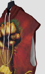 Roots Of The Fist Sleeveless Hoodie Sleeveless Hoodie Zootop Bear 