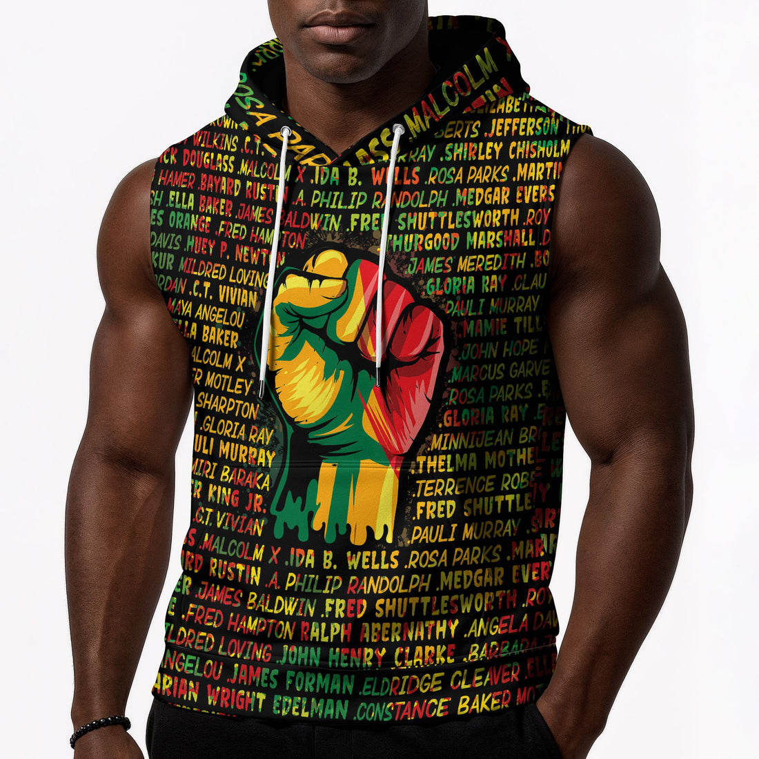 Name Fists Sleeveless Hoodie Sleeveless Hoodie Zootop Bear 