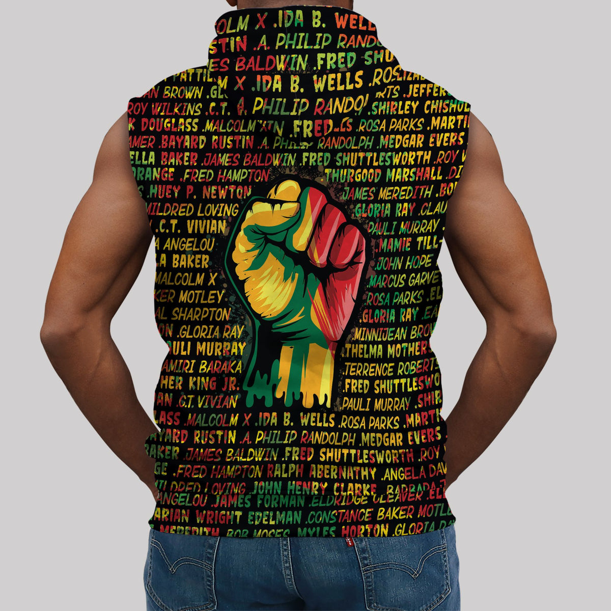 Name Fists Sleeveless Hoodie Sleeveless Hoodie Zootop Bear 