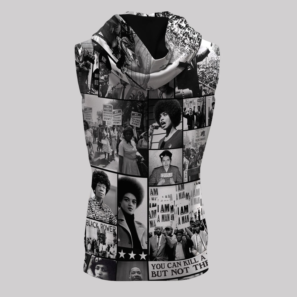Black Power Images Sleeveless Hoodie Sleeveless Hoodie Zootop Bear 