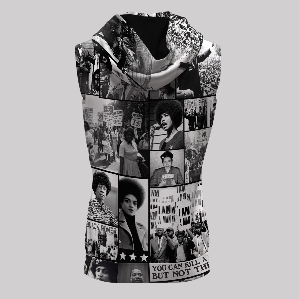 Black Power Images Sleeveless Hoodie Sleeveless Hoodie Zootop Bear 