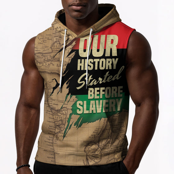 Power African Sleeveless Hoodie Sleeveless Hoodie Zootop Bear