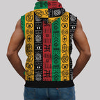 African Symbols in Pan African Colors Sleeveless Hoodie Sleeveless Hoodie Zootop Bear 