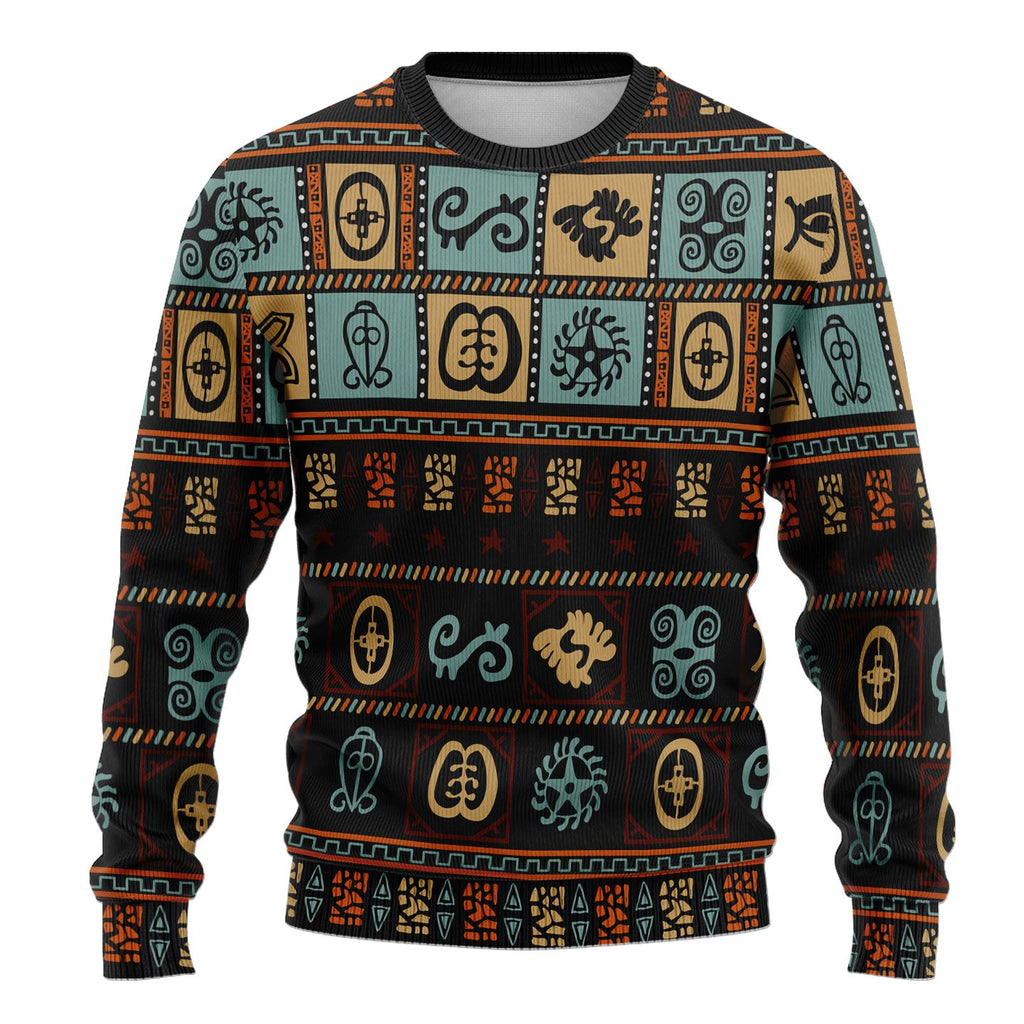 Vintage Adinkra Symbols Sweatshirt Sweatshirt Tianci 