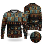 Vintage Adinkra Symbols Sweatshirt Sweatshirt Tianci 