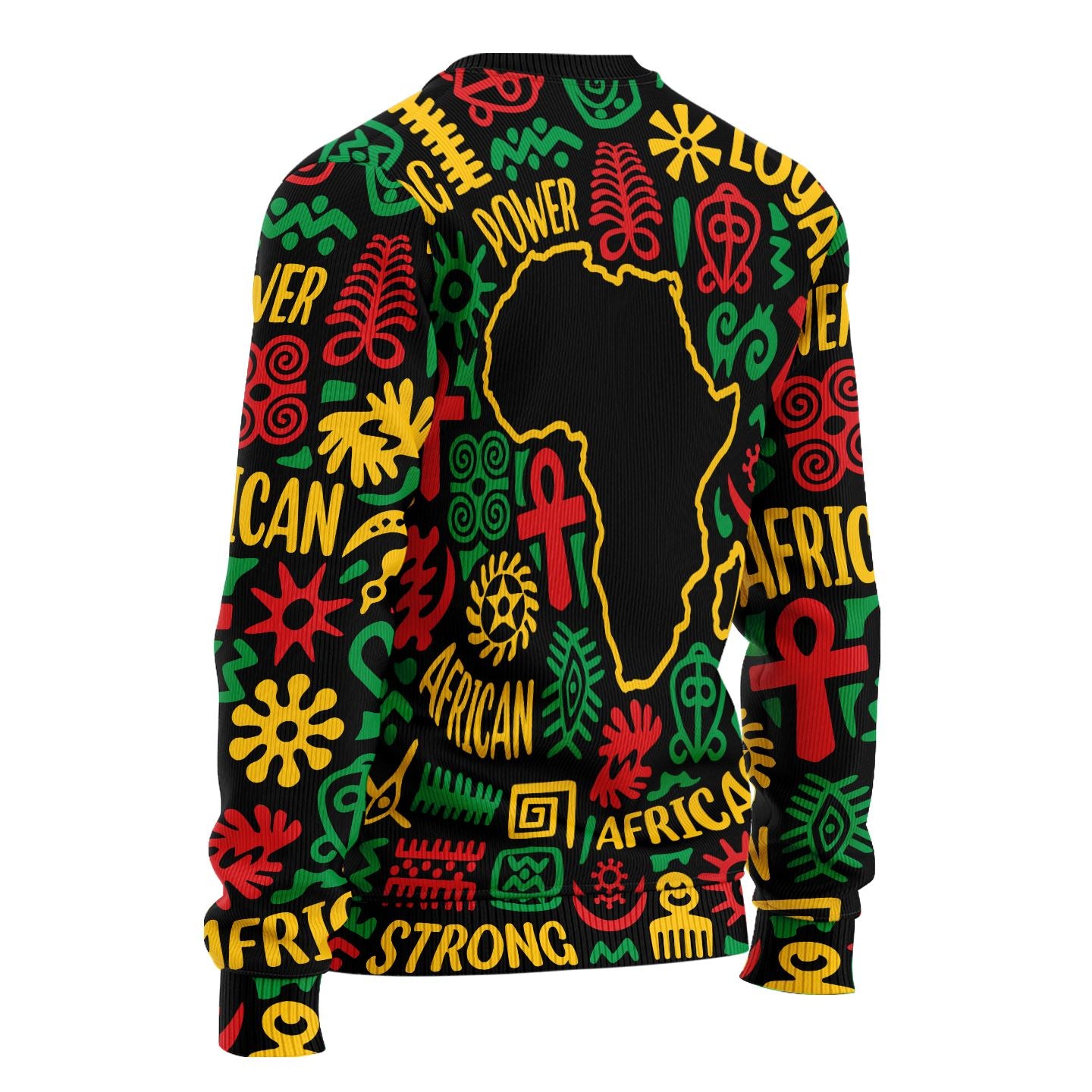 African Map Symbol Sweatshirt Sweatshirt Tianci 