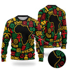 African Map Symbol Sweatshirt Sweatshirt Tianci 