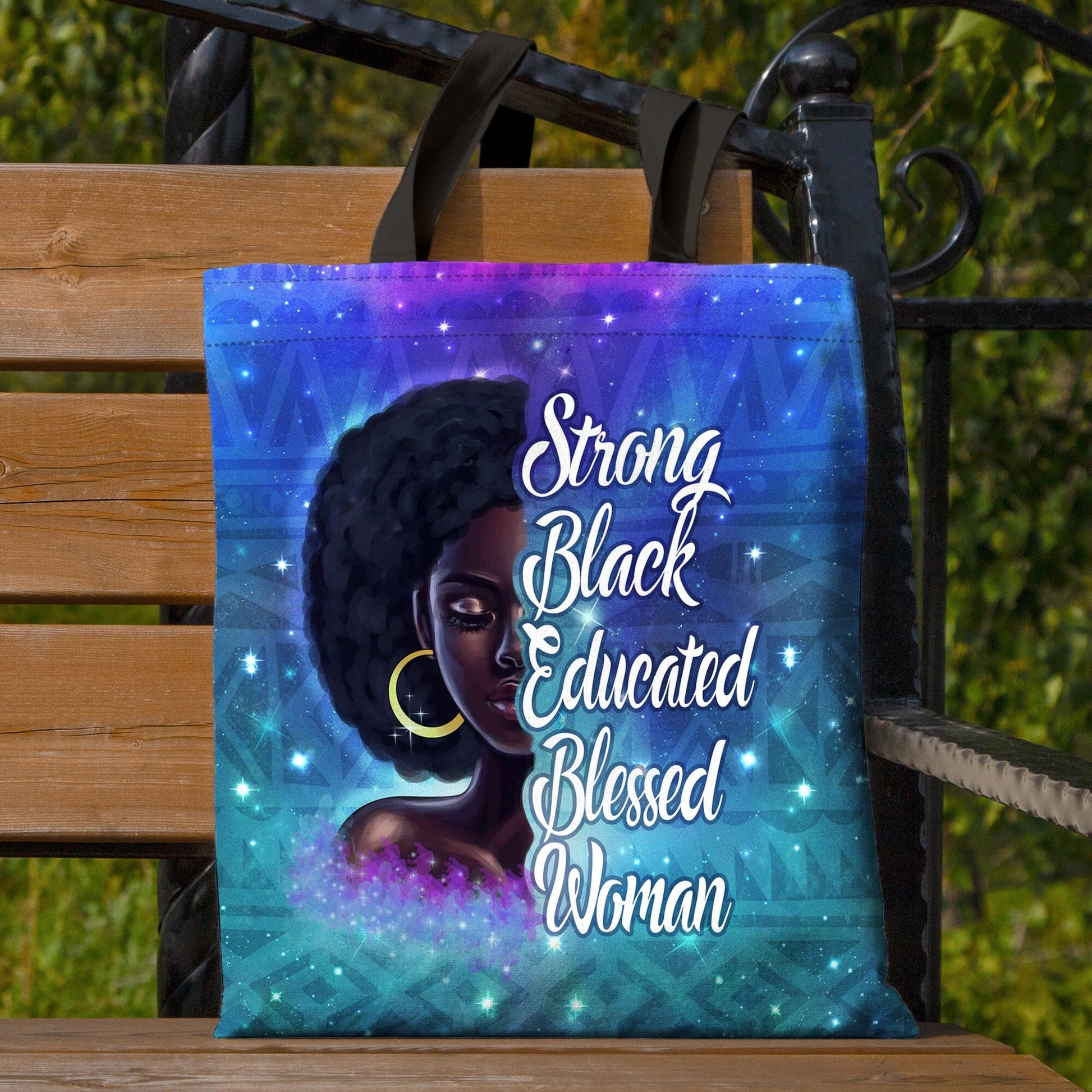 Strong Black Educated Blessed Woman Tote Bag Tote Bag Tianci 