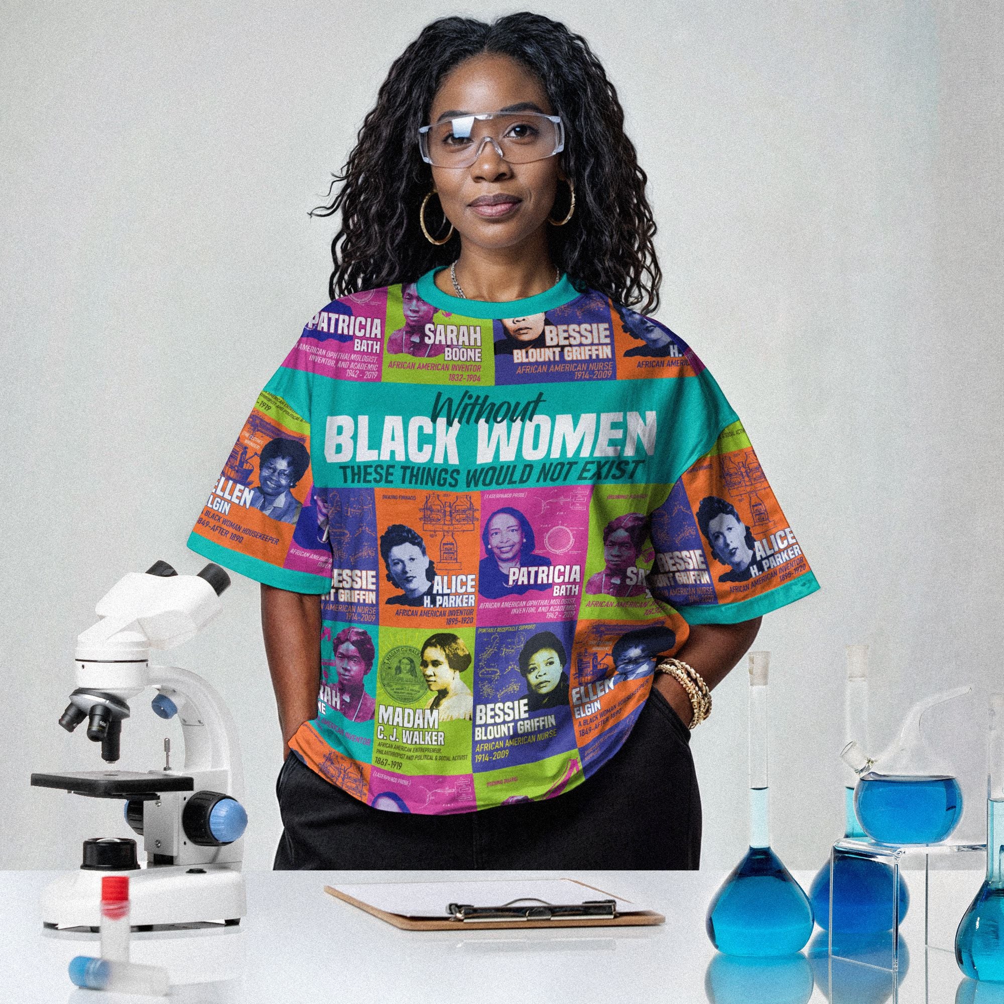 African Women Inventors T-shirt AOP Tee Tianci 