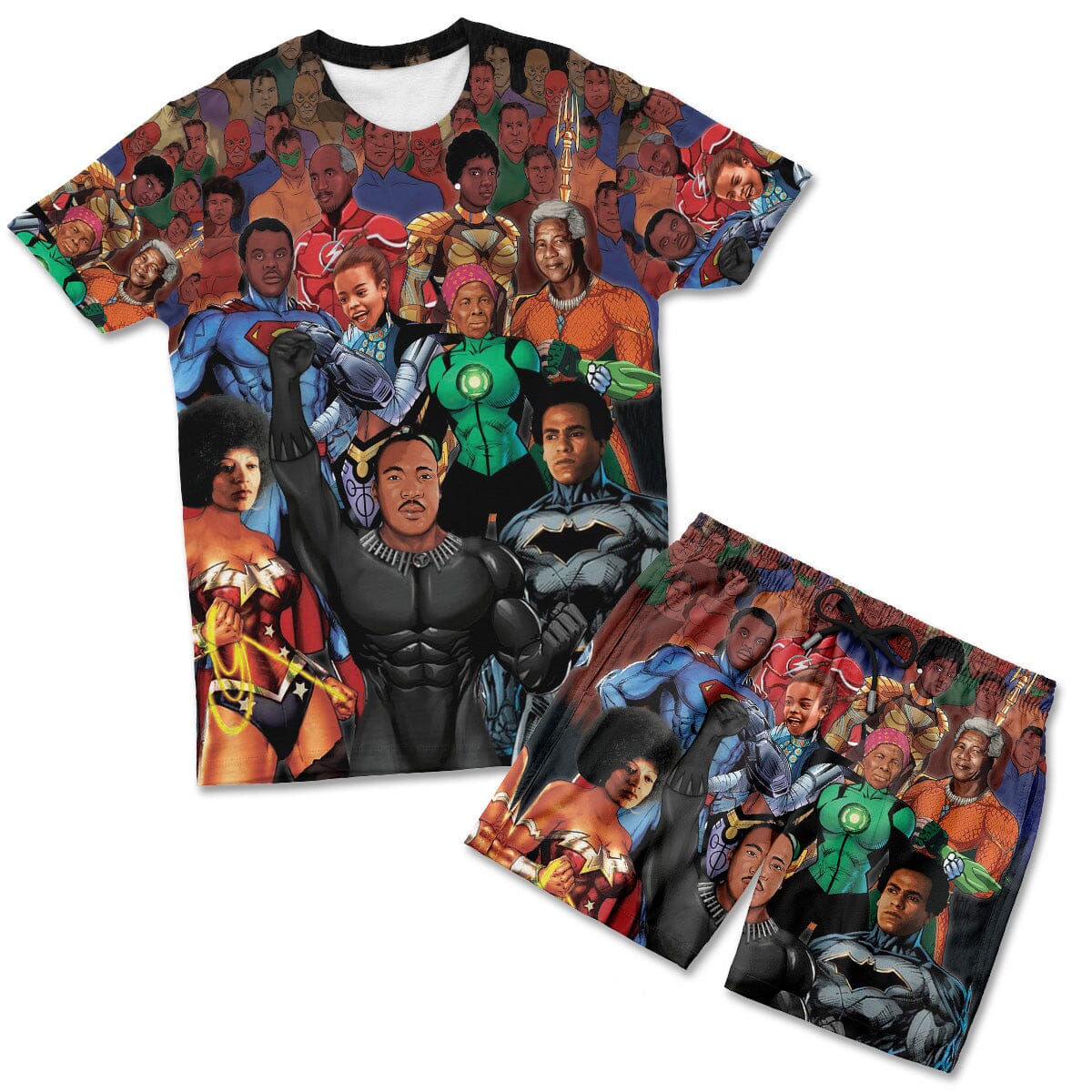 Super Heroes T-shirt And Shorts Set Tee Shorts Set Tianci 