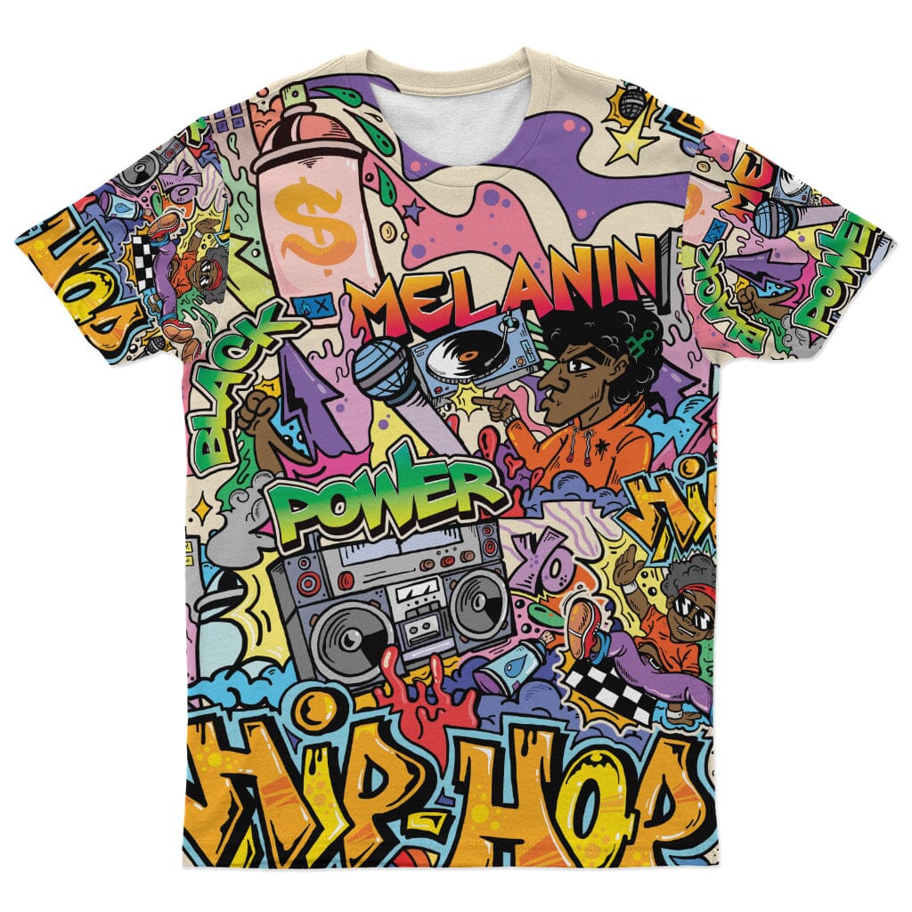 Hip Hop Graffiti Art T-shirt And Shorts Set Tee Shorts Set Tianci 