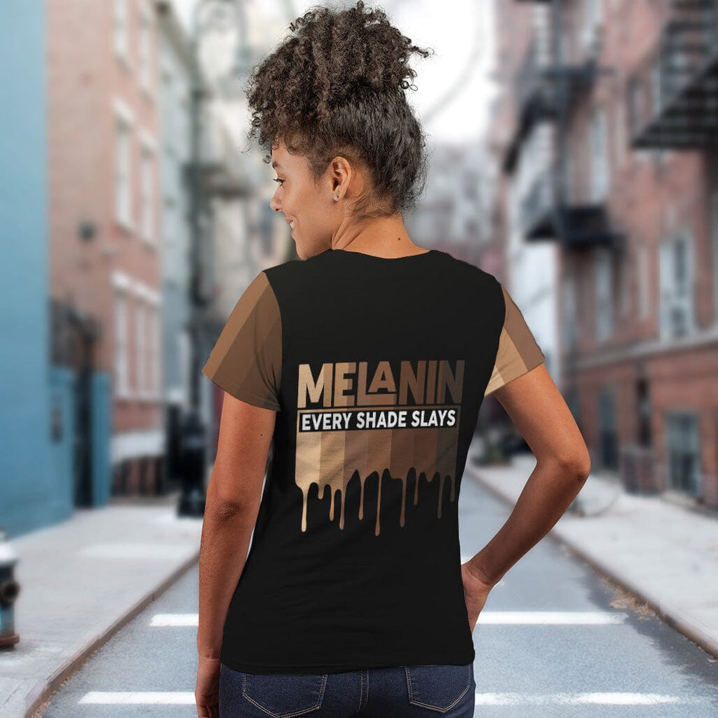 Every Shade Slays Melanin T-Shirt AOP Tee Tianci 