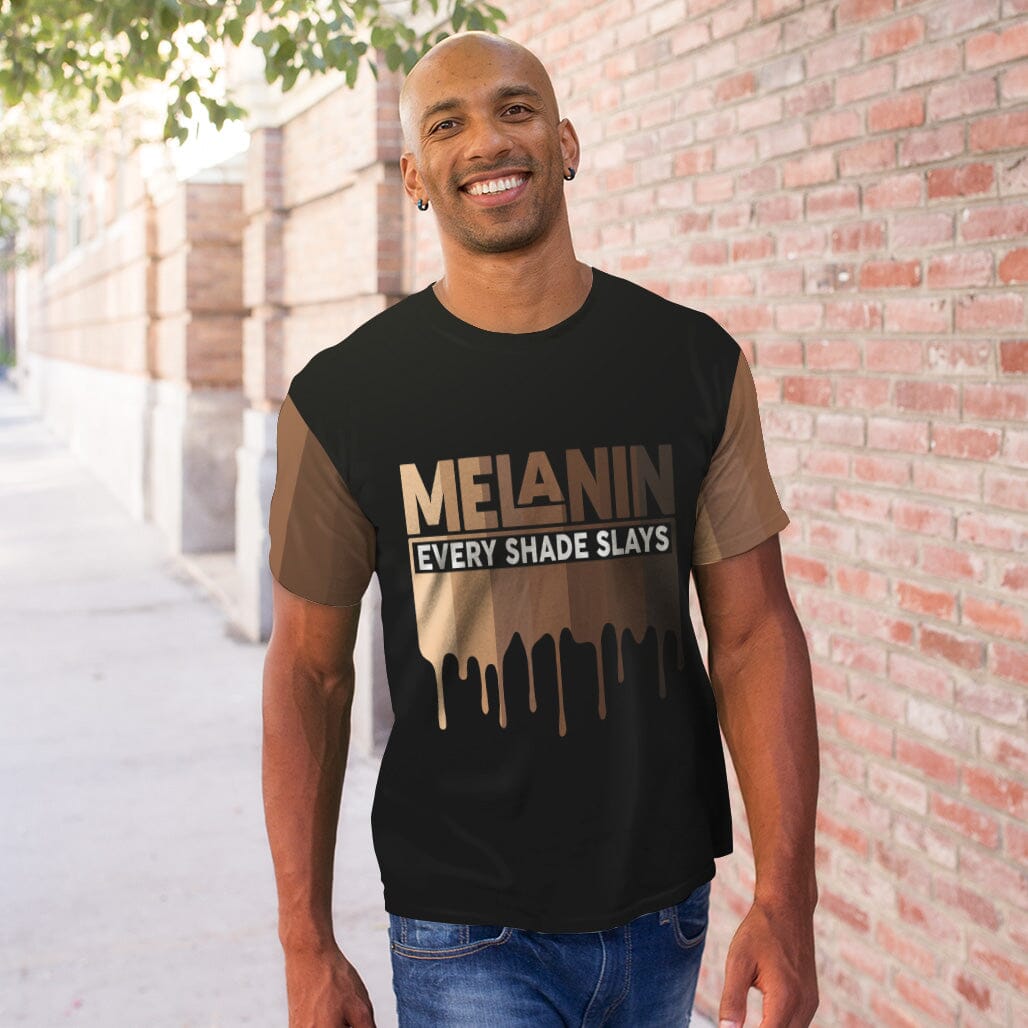Every Shade Slays Melanin T-Shirt AOP Tee Tianci 
