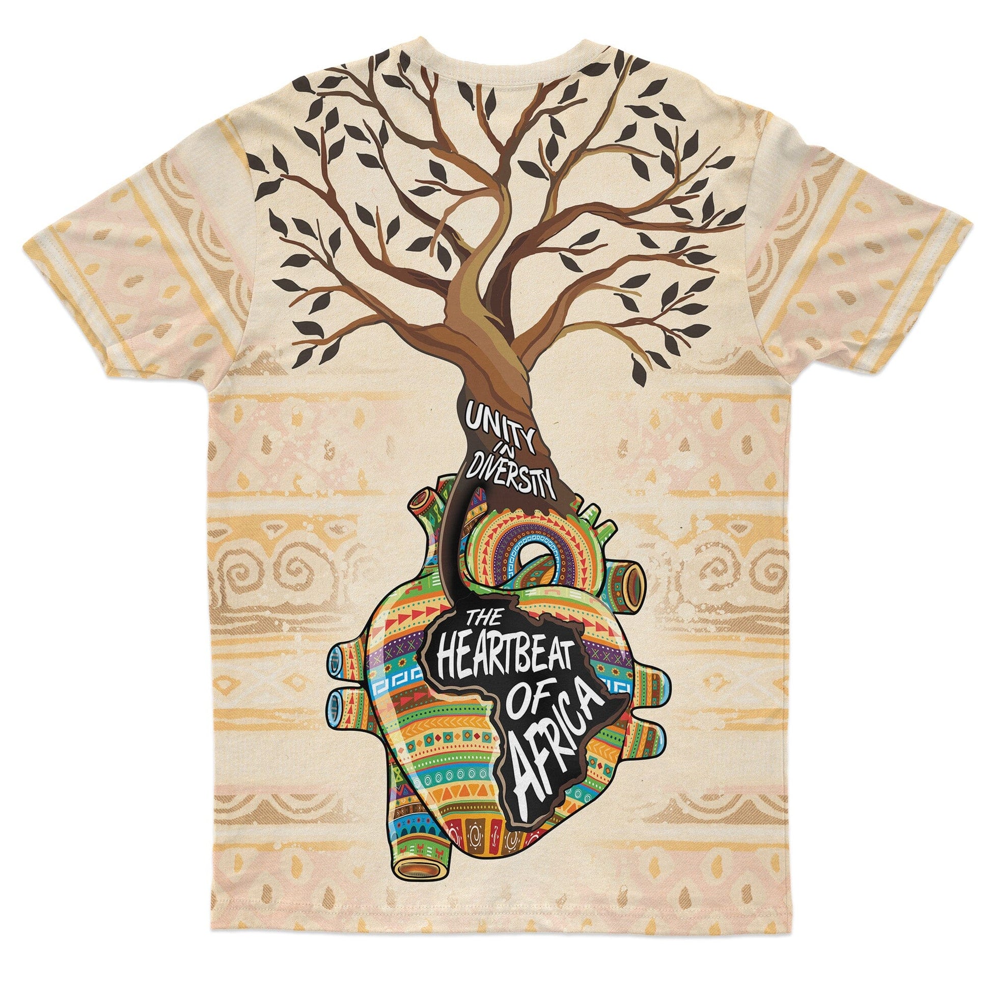 Unity In Diversity The Heartbeat Of Africa T-Shirt AOP Tee Tianci 