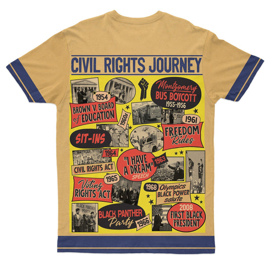 Civil Rights Events in 50s Style T-shirt AOP Tee Tianci 