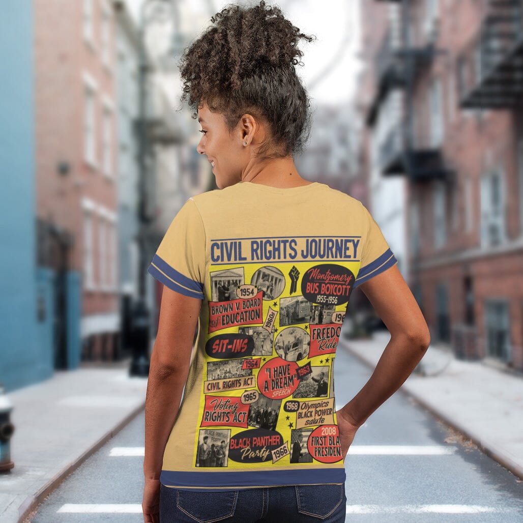 Civil Rights Events in 50s Style T-shirt AOP Tee Tianci 