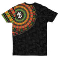 Adinkra Symbols Print Sleeve T-shirt AOP Tee Tianci 