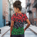 Africa-Shaped In Pan-African Colors T-shirt AOP Tee Tianci 