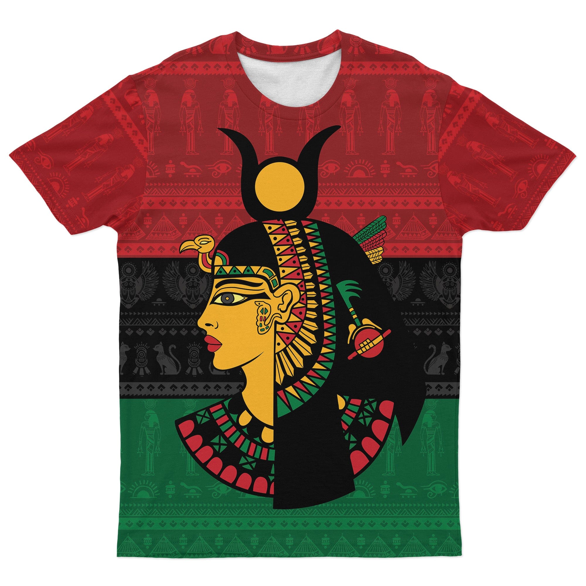 Queen In Pan-African Colors T-shirt AOP Tee Tianci 