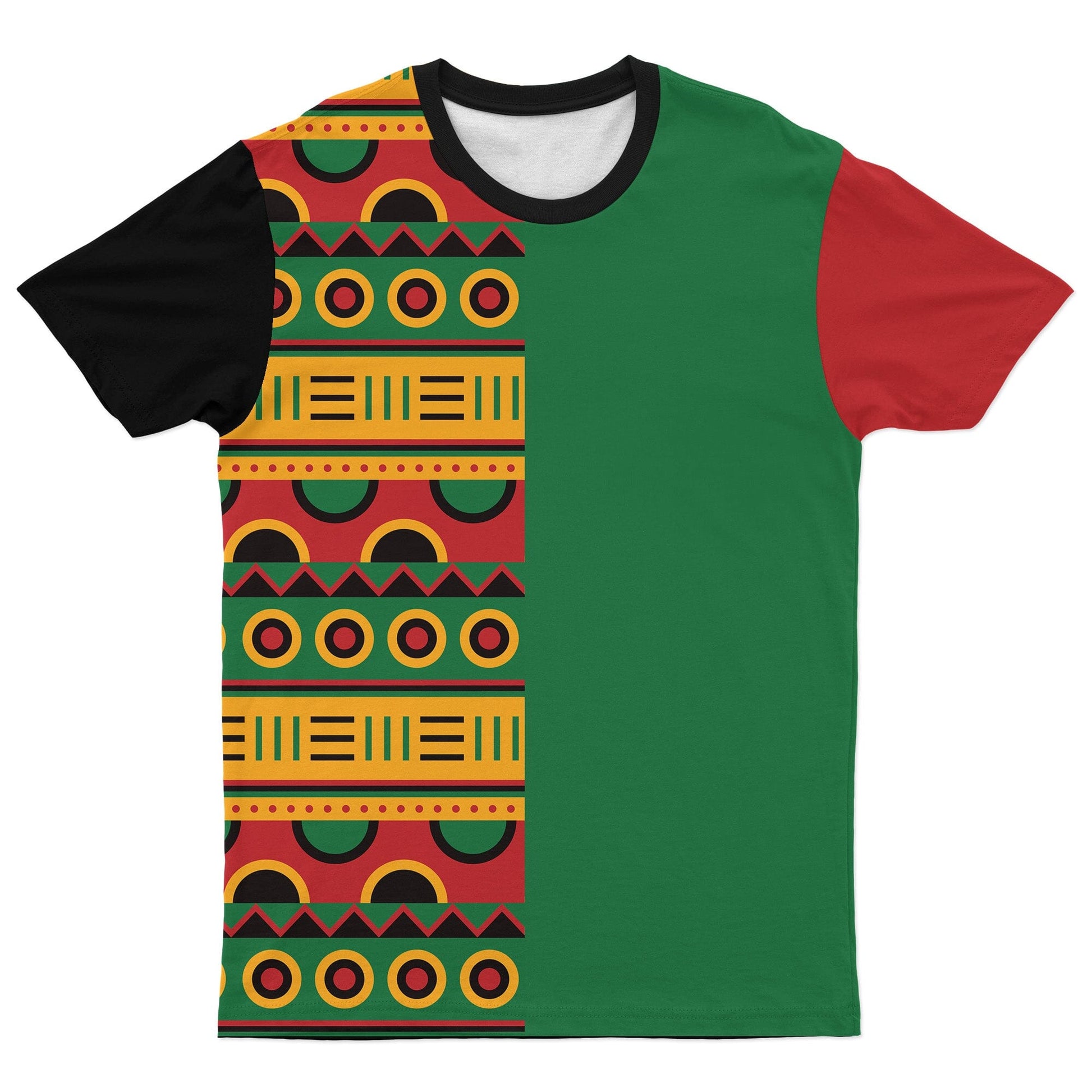 Pan African Block Art and Patterns T-shirt AOP Tee Tianci 