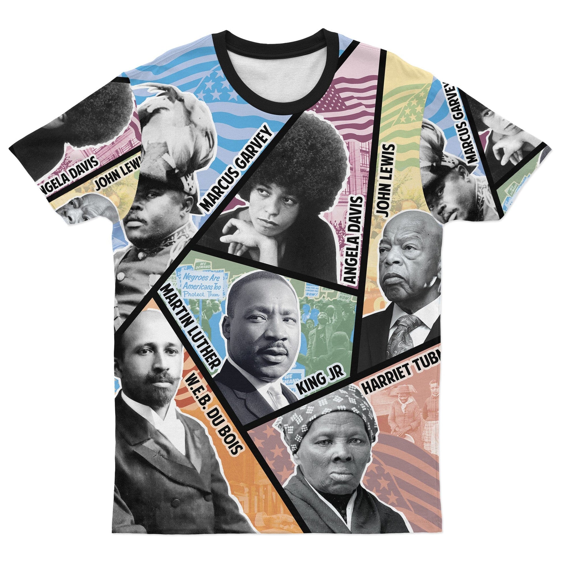 Civil Rights Icons T-shirt AOP Tee Tianci 