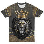 Black and Gold Lion T-shirt AOP Tee Tianci 