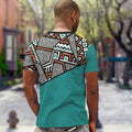 African Geometric Pattern T-shirt AOP Tee Tianci 