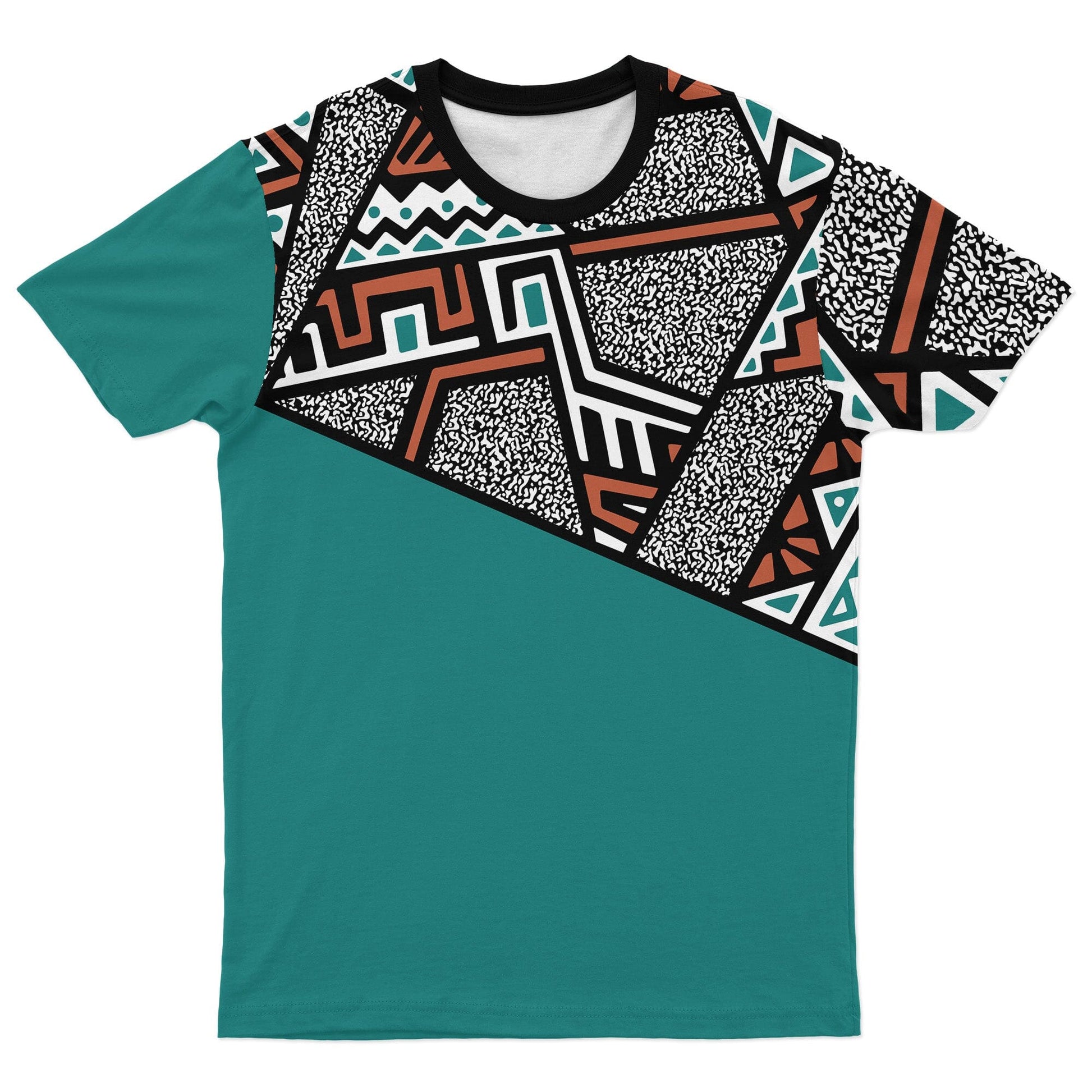 African Geometric Pattern T-shirt AOP Tee Tianci 