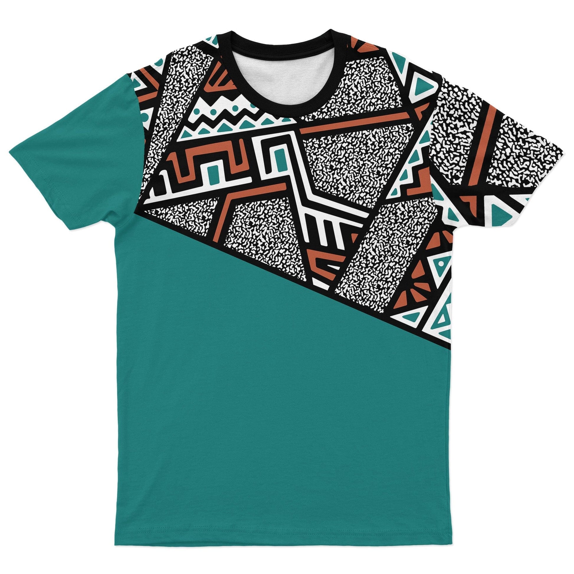 African Geometric Pattern T-shirt and Shorts Set Melaninful 