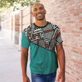 African Geometric Pattern T-shirt AOP Tee Tianci 