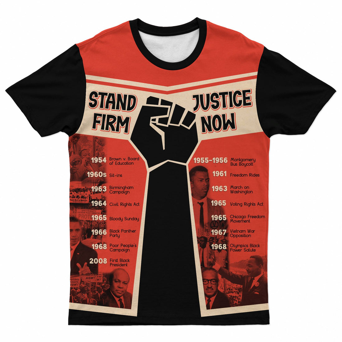 Roots of Resistance T-shirt AOP Tee Tianci 