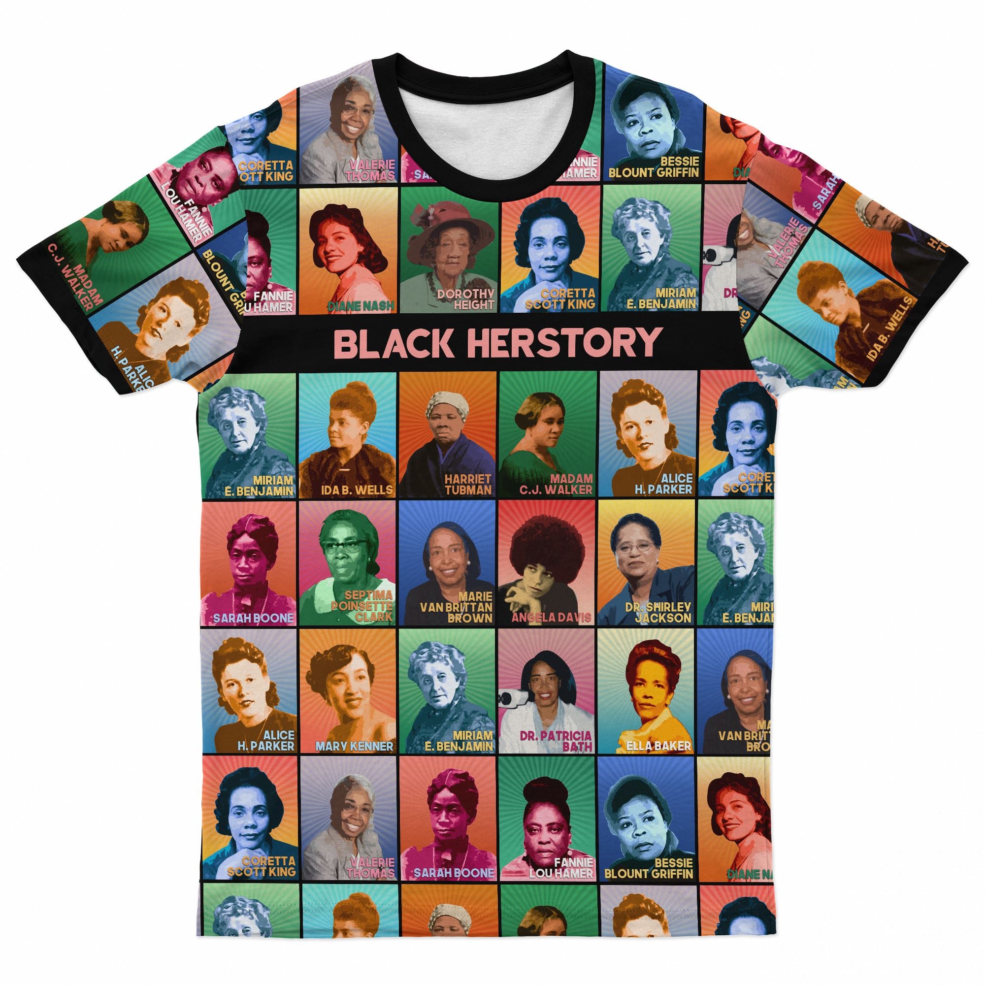 Black Herstory T-shirt AOP Tee Tianci 