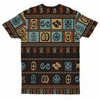 Vintage Adinkra Symbols T-shirt AOP Tee Tianci 