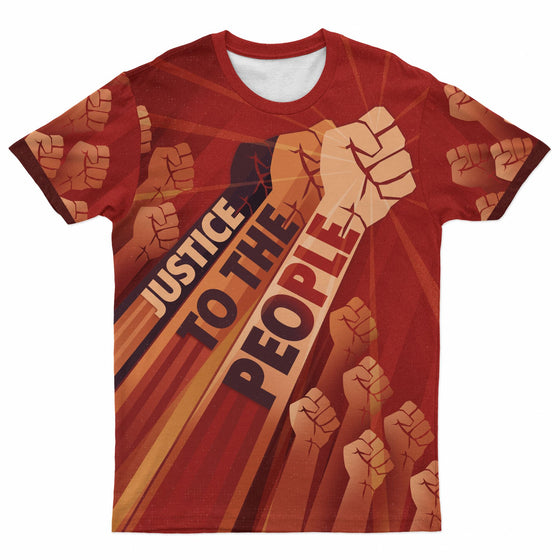 Justice To The People T-shirt AOP Tee Tianci 
