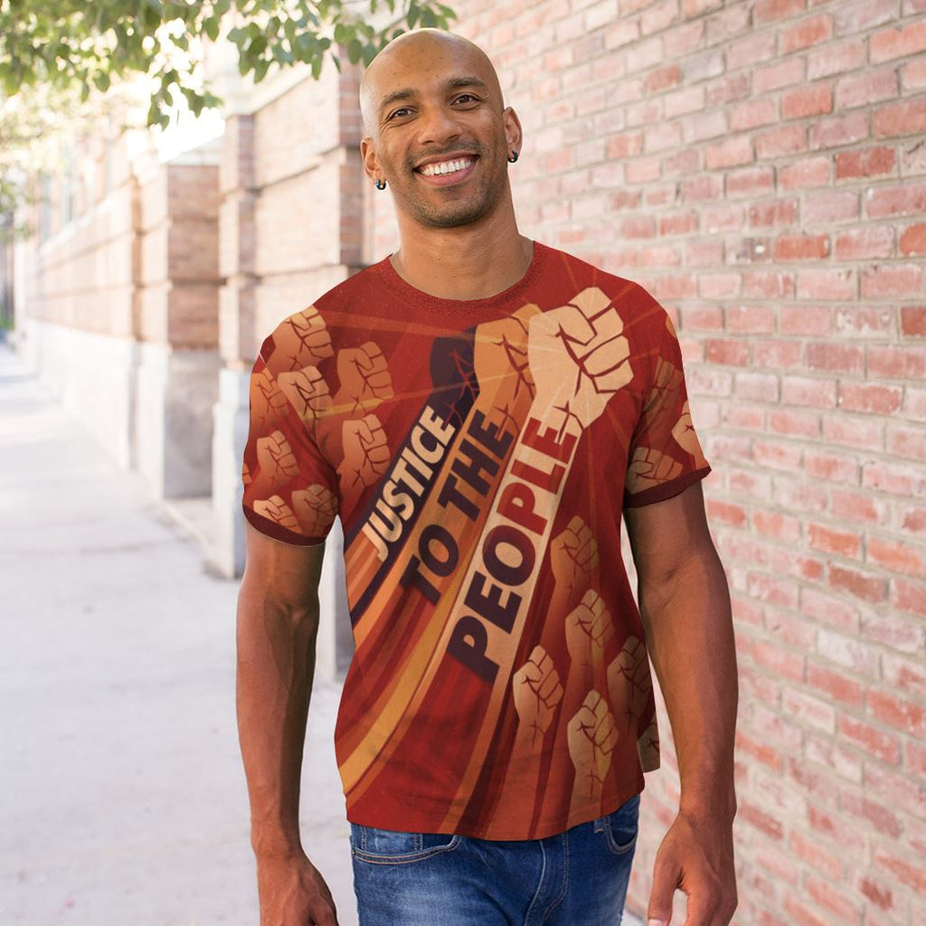 Justice To The People T-shirt AOP Tee Tianci 