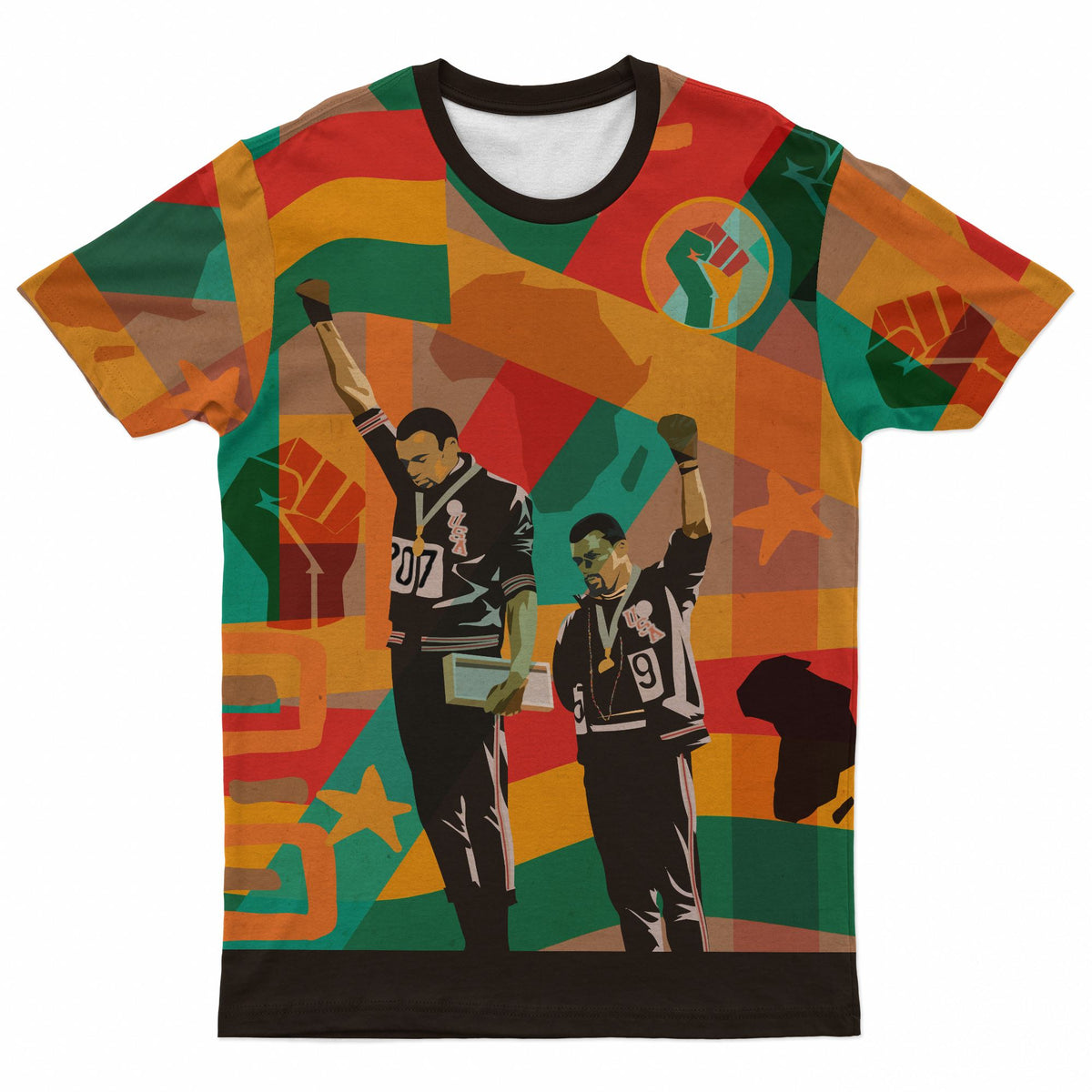Fists of Freedom T-shirt AOP Tee Tianci 