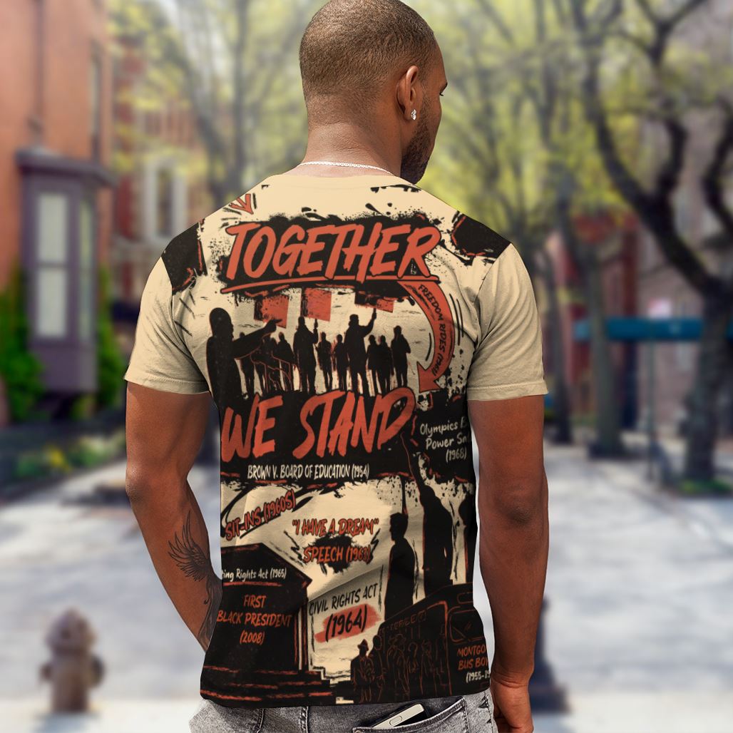 Together We Stand T-shirt AOP Tee Tianci 