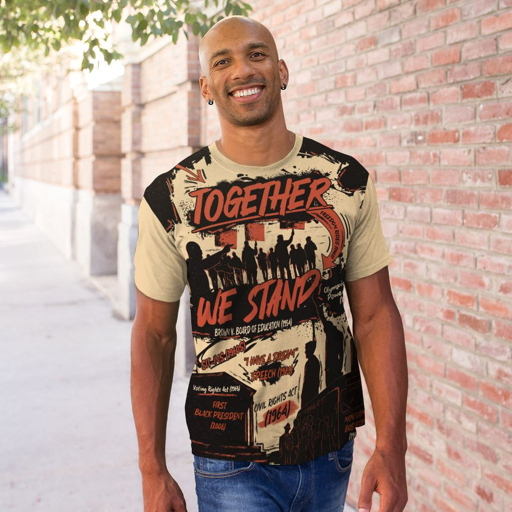 Together We Stand T-shirt AOP Tee Tianci 