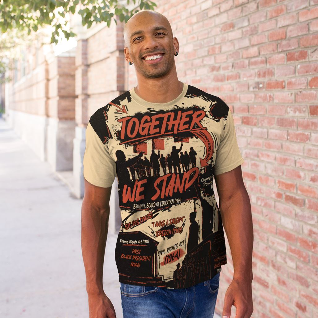 Together We Stand T-shirt AOP Tee Tianci 