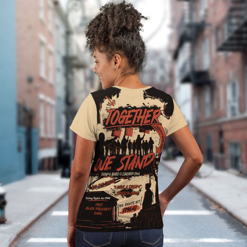 Together We Stand T-shirt AOP Tee Tianci 