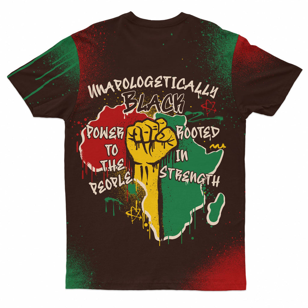 Power in Our Roots T-shirt AOP Tee Tianci 